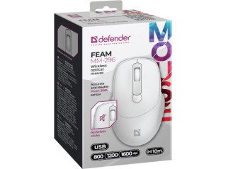 Мышь Defender Feam MM-296 White